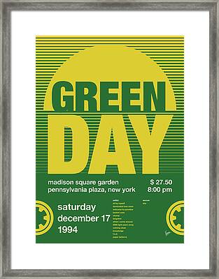 Framed Original Art Green Day Poster Album Print Lyrics Gift American Idiot